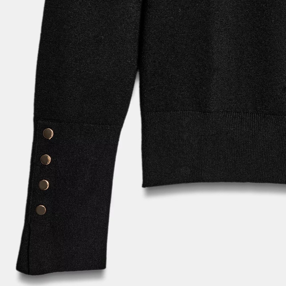 ZARA BASIC PLAIN KNIT TURTLENECK SWEATER - image 3